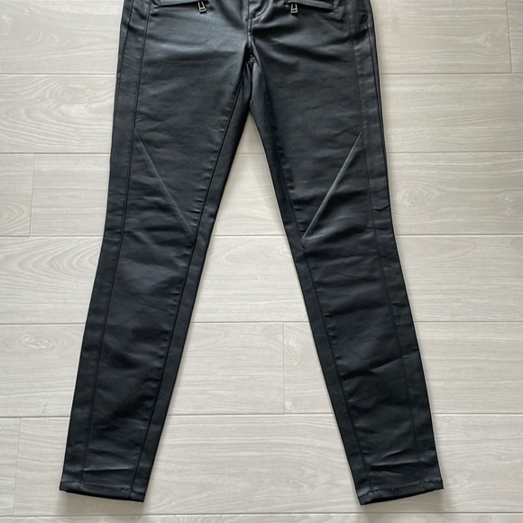 Belstaff Black Moto Style Waxed Cotton Jeans - Picture 3 of 12